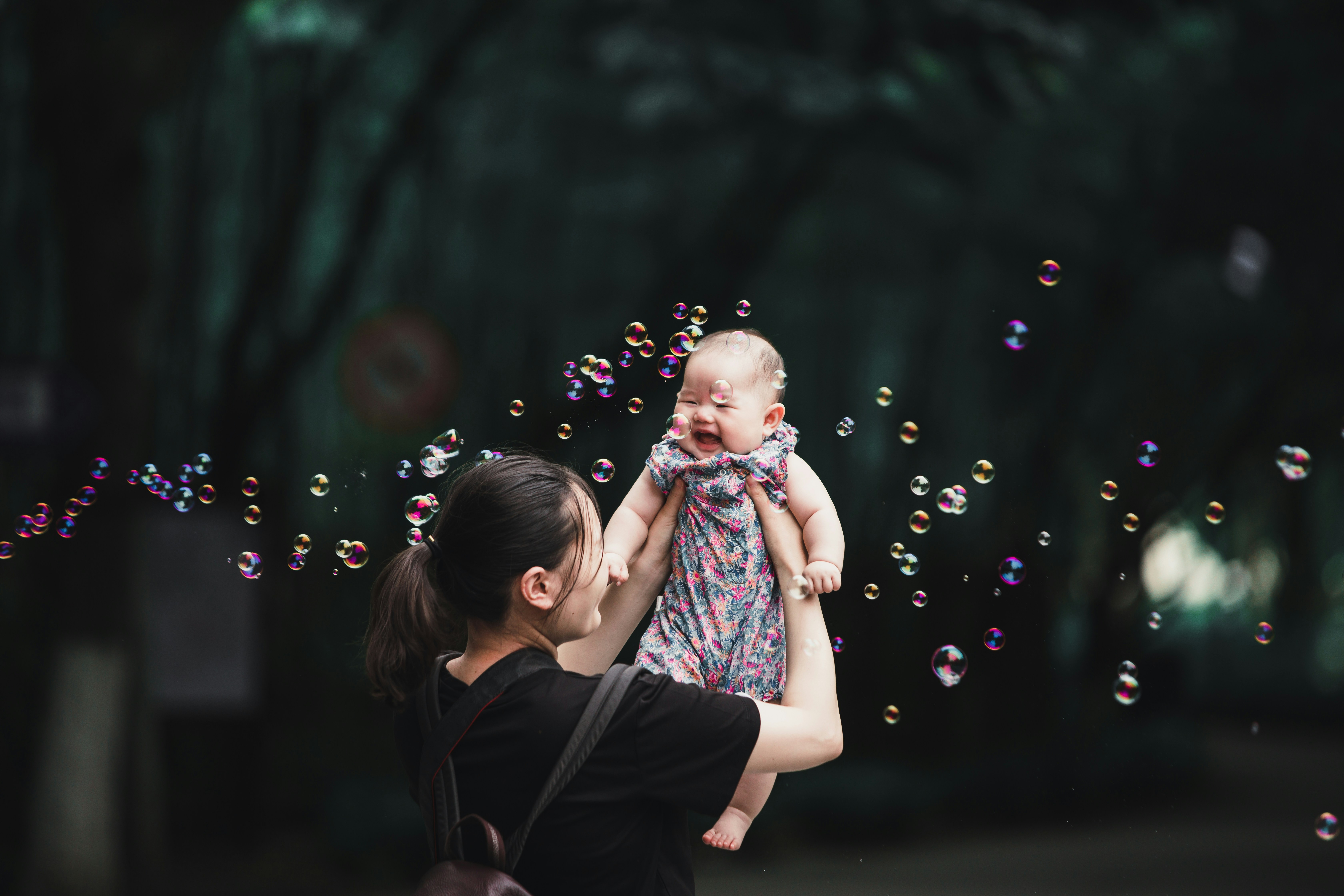 Happy mother with her son